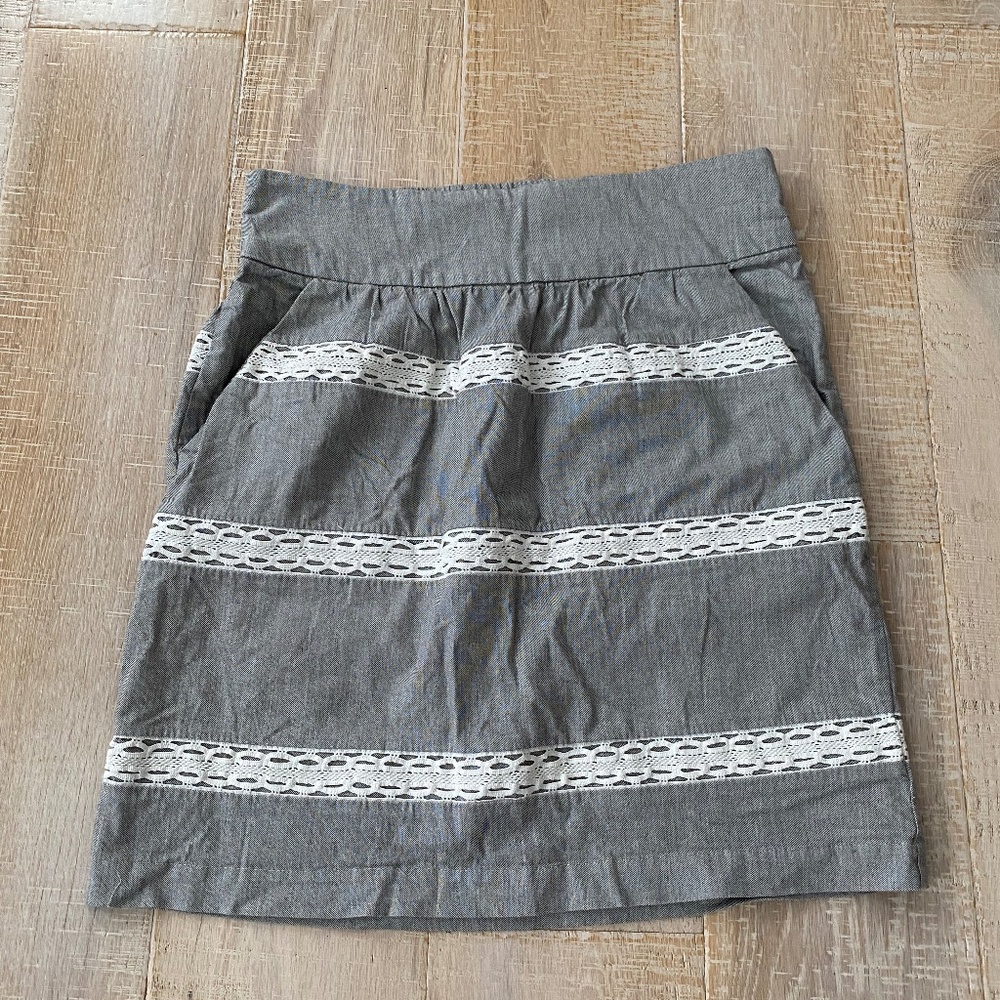 Banana Republic Gray Skirt Sz. 0